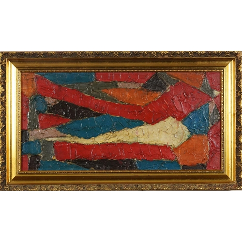 539 - After Serge Poliakoff - Abstract composition, French Impressionist school impasto oil on canvas, fra... 