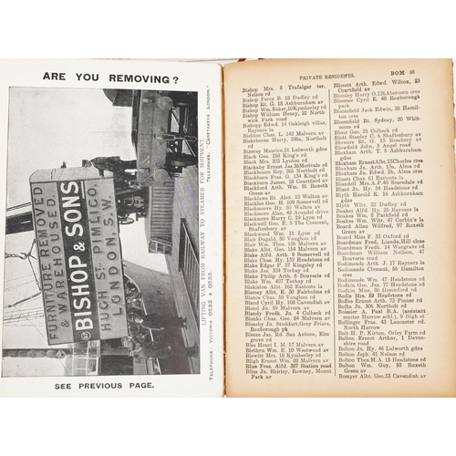 899 - The Kelly's Dictionary for Harrow 1935, Darlington's London & Environs, The Leaves of Southwell, The... 