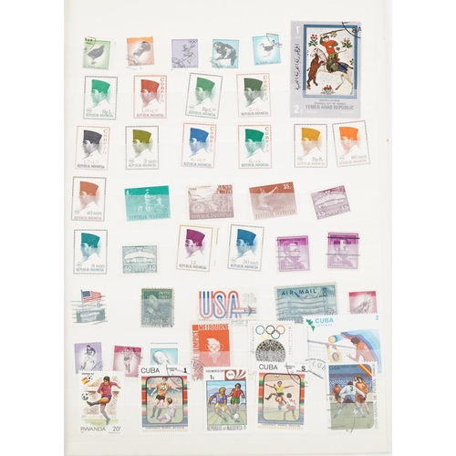 953 - World stamps arranged in seven albums including France, Germany and Hungary