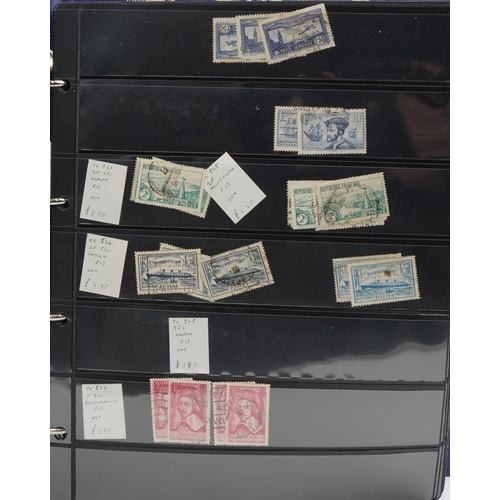 953 - World stamps arranged in seven albums including France, Germany and Hungary