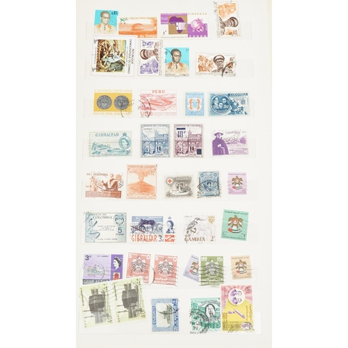 953 - World stamps arranged in seven albums including France, Germany and Hungary