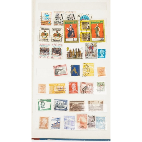 953 - World stamps arranged in seven albums including France, Germany and Hungary