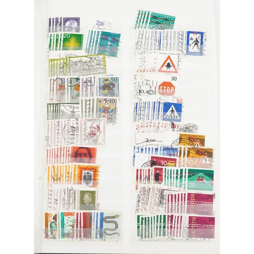 953 - World stamps arranged in seven albums including France, Germany and Hungary