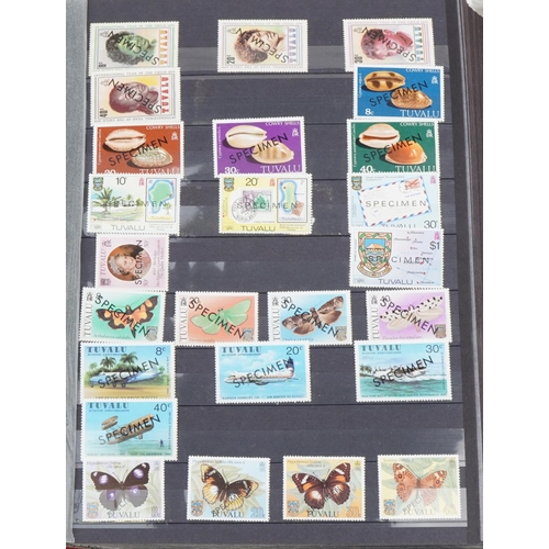 967 - Collection of Tuvalu unmounted stamps arranged in an album