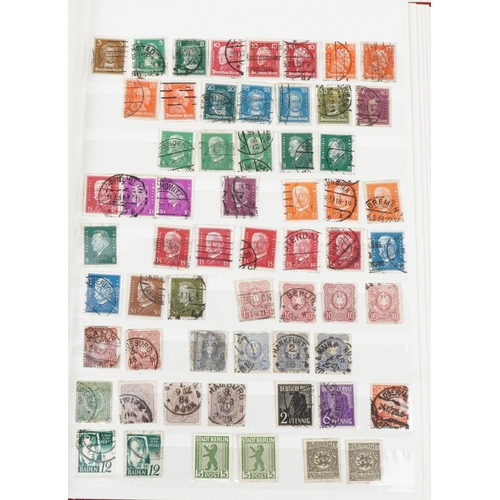 968 - Collection of German stamps arranged in three albums