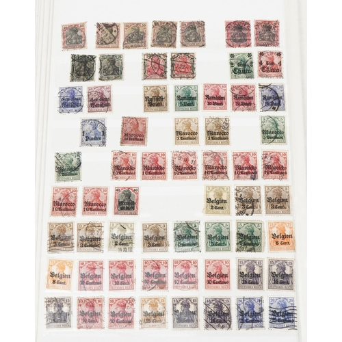 968 - Collection of German stamps arranged in three albums