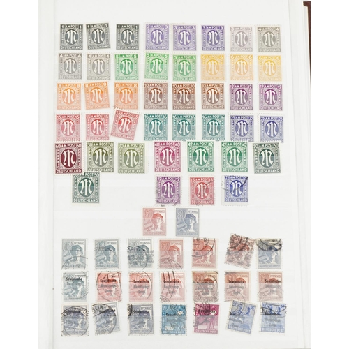 968 - Collection of German stamps arranged in three albums