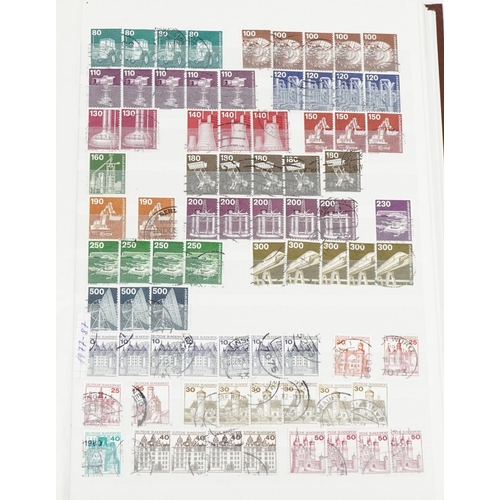 968 - Collection of German stamps arranged in three albums