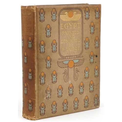 894 - Egypt, hardback book Painted and Described by R Talbot Kelly, De Luxe Edition signed by the author n... 