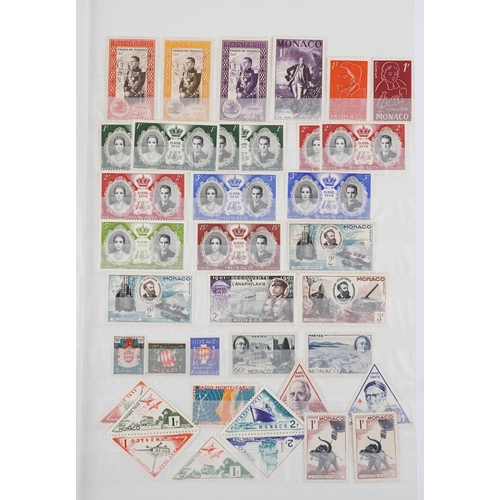 957 - 19th century and later British and commonwealth stamps arranged in a stock book including overprints