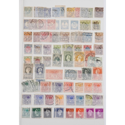 957 - 19th century and later British and commonwealth stamps arranged in a stock book including overprints