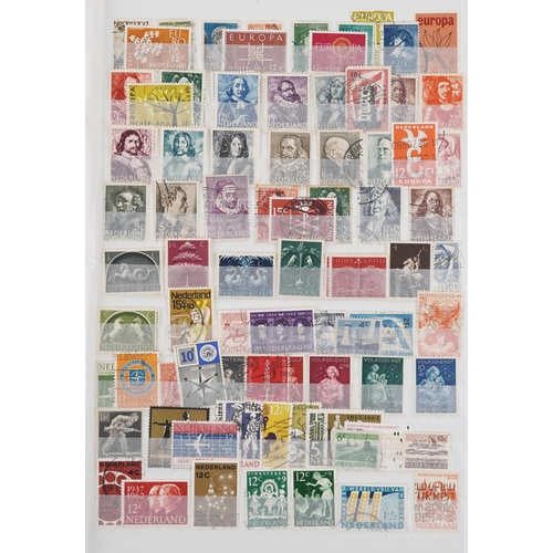 957 - 19th century and later British and commonwealth stamps arranged in a stock book including overprints