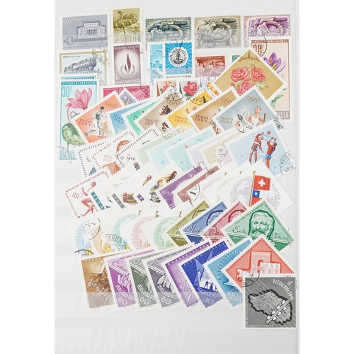 957 - 19th century and later British and commonwealth stamps arranged in a stock book including overprints