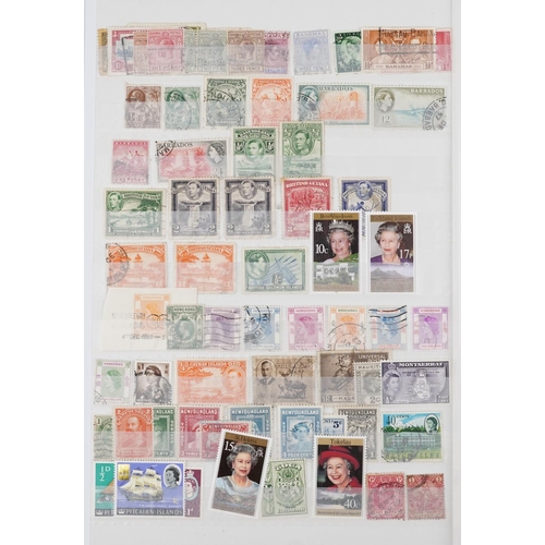 957 - 19th century and later British and commonwealth stamps arranged in a stock book including overprints