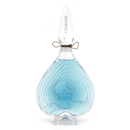 345 - Large Guerlain Chamade shop dummy display scent bottle, 49cm high