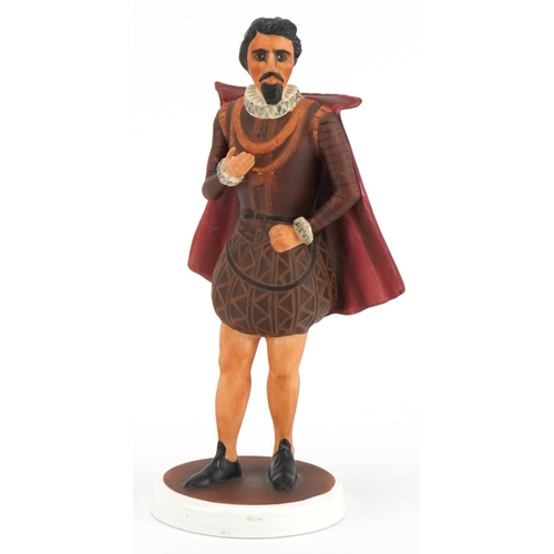 1301 - Coalport figure of Sir Walter Raleigh 22.5 high