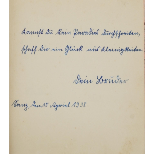 614 - German militaria including photograph of Adolf Hitler, Passierscheun stamped Karl-Heinz, diary with ... 
