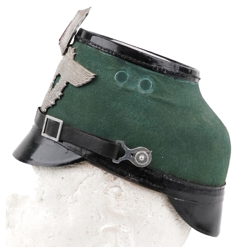 688 - German military World War II Police Schako with chin strap