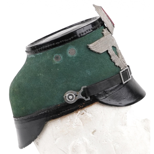 688 - German military World War II Police Schako with chin strap