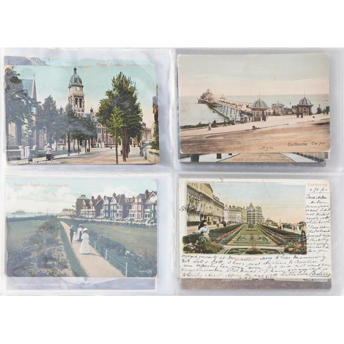 930 - Edwardian and later Eastbourne postcards including Royal Parade and bandstand, Beachy Head, Royal Pa... 