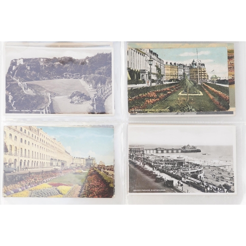 930 - Edwardian and later Eastbourne postcards including Royal Parade and bandstand, Beachy Head, Royal Pa... 