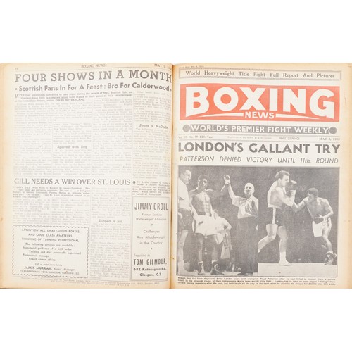 1292 - Collection of boxing ephemera including photographs and Boxing News