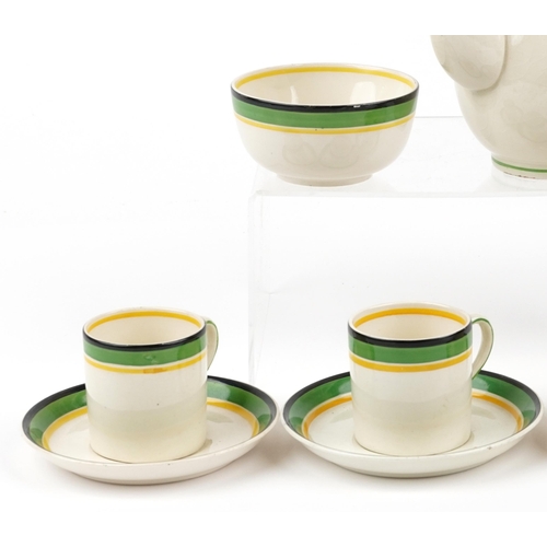 1647 - Booth's, Art Deco four place coffee service retailed by Lawleys of Regent Street London, the coffee ... 