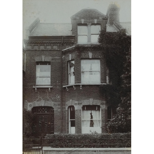 915 - Two Victorian black and white social history photographs including one of a family, mounted, framed ... 