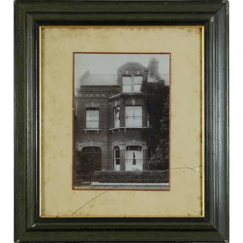 915 - Two Victorian black and white social history photographs including one of a family, mounted, framed ... 