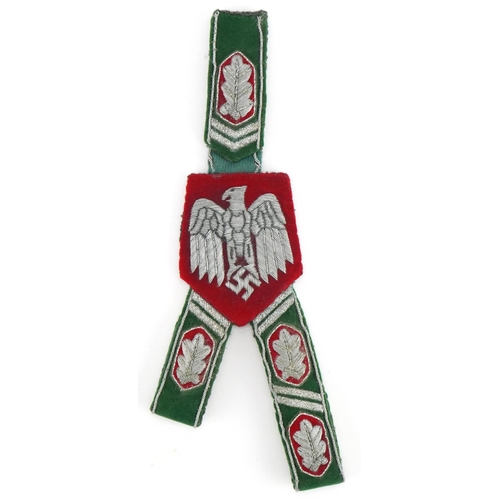 611 - German military interest embroidered army dagger hanger