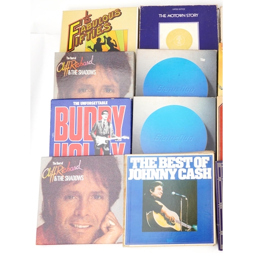 1872 - Vinyl LP box sets including Buddy Holly, The Motown Story, Cliff Richard, The Seekers and Status Quo