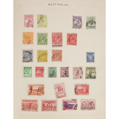 964 - 19th century and later world stamps arranged in an album including Abyssinia and Denmark