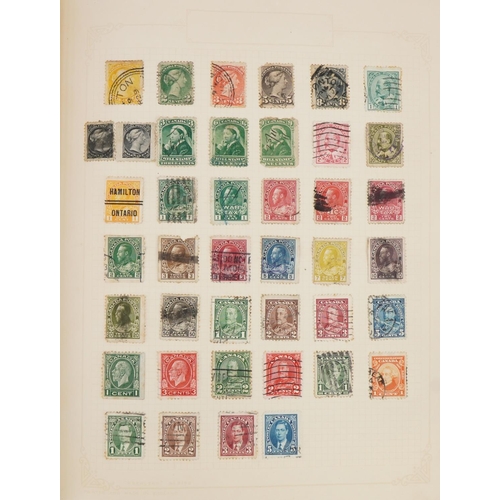 964 - 19th century and later world stamps arranged in an album including Abyssinia and Denmark