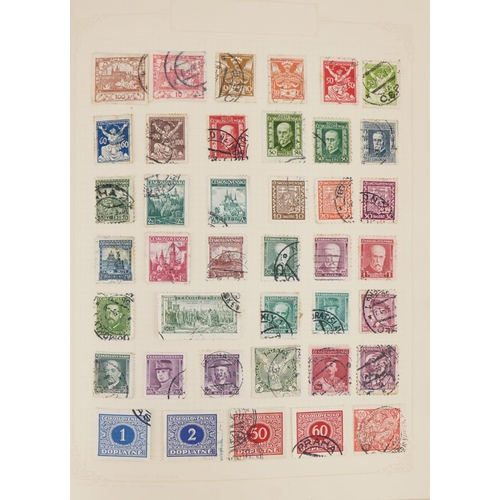 964 - 19th century and later world stamps arranged in an album including Abyssinia and Denmark