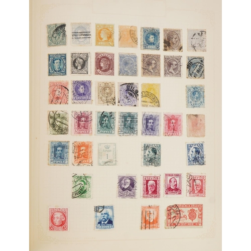 964 - 19th century and later world stamps arranged in an album including Abyssinia and Denmark