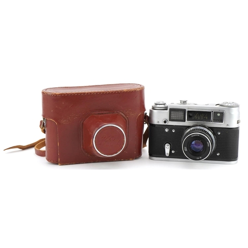 1352 - Russian FED 4 camera with leather case