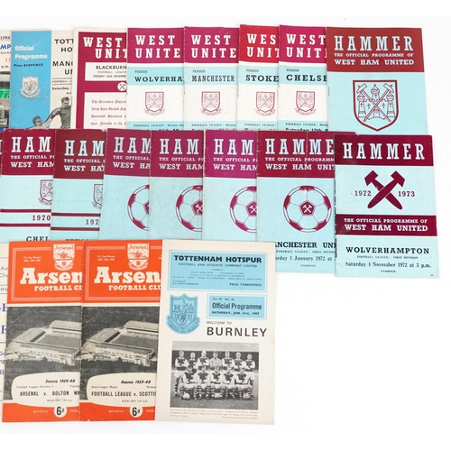 1282 - 1960s and later footballing interest league and international programmes and tickets including Engla... 