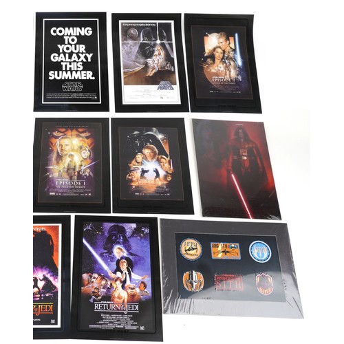 1643 - Star Wars ephemera including classic movie poster collection, Revenge of the Sith morphing lithograp... 