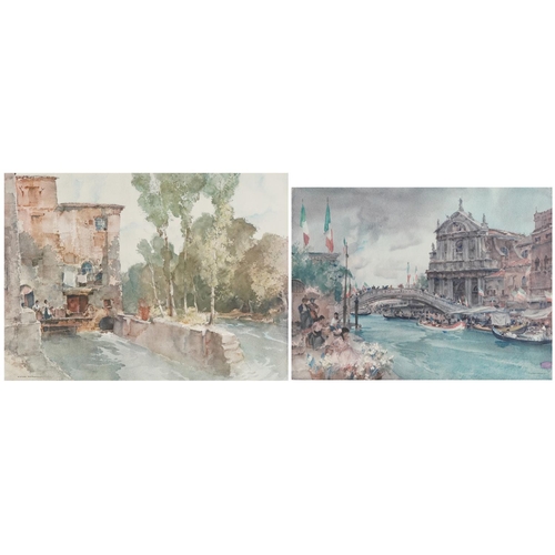 1581 - William Russell Flint - Venetian festival and one other, two prints in colour, one pencil signed, mo... 