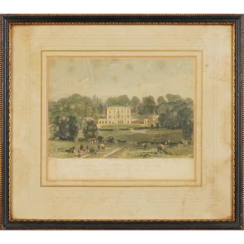 1605 - Epsom Races on Derby Day and Woodcote Park, two 19th century engravings, one after Thomas Allom and ... 