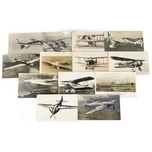 923 - Aviation interest postcards, some real photographic including SE 5A Aircraft and one entitled The Ae... 