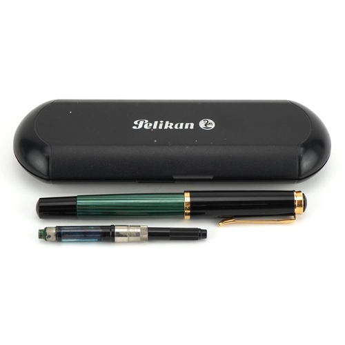 84 - Pelican, German fountain pen with 14ct gold nib and case