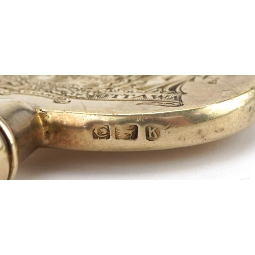 179 - Birks, 1940s Canadian silver gilt key for The City of Ottawa, 14cm in length, 133g