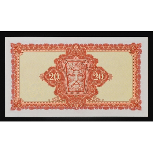 872 - Central Bank of Ireland Lady Lavery twenty pound banknote, serial number 99X009264