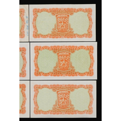 867 - Nine Central Bank of Ireland Lady Lavery ten shilling banknotes, various serial numbers