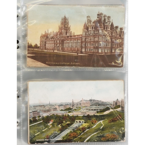 940 - Early 20th century and later postcards arranged in an album including Brighton Palace Pier and Stock... 