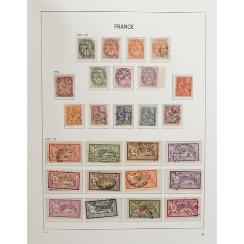 960 - Good collection of mid 19th century and later French stamps arranged in an album