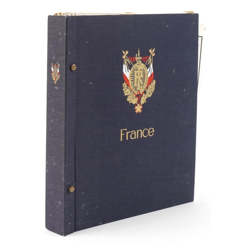 961 - Collection of French mint and block stamps arranged in an album