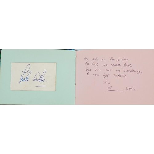 906 - Various sporting interest tennis autographs arranged in an album including Wimbledon 1972