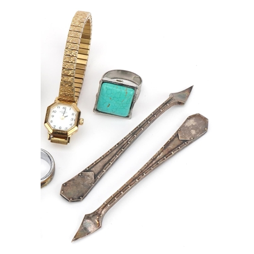 2545 - *WITHDRAWN* Vintage and later costume jewellery and wristwatches including simulated pearl necklace,... 